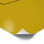 Berggipfel in der Dämmerung Poster (Ecke)