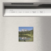 Berggipfel in einem See Magnet (In Situ (Geschirrspüler))