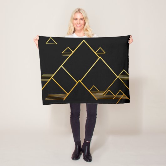 Berggipfel Minimalismus Fleecedecke (Beispiel)