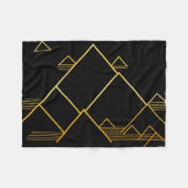 Berggipfel Minimalismus Fleecedecke (Vorderseite (Horizontal))