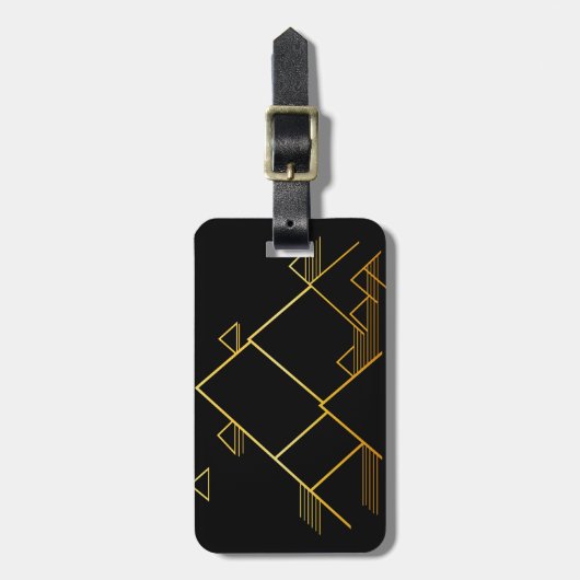 Berggipfel Minimalismus Gepäckanhänger (Vorderseite vertikal)