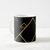 Berggipfel Minimalismus Kaffeetasse (Vorderseite Links)