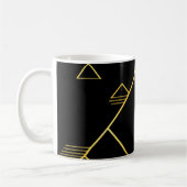 Berggipfel Minimalismus Kaffeetasse (Links)