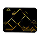 Berggipfel Minimalismus Magnet (Horizontal)