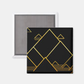Berggipfel Minimalismus Magnet (Vorderseite/Rückseite)