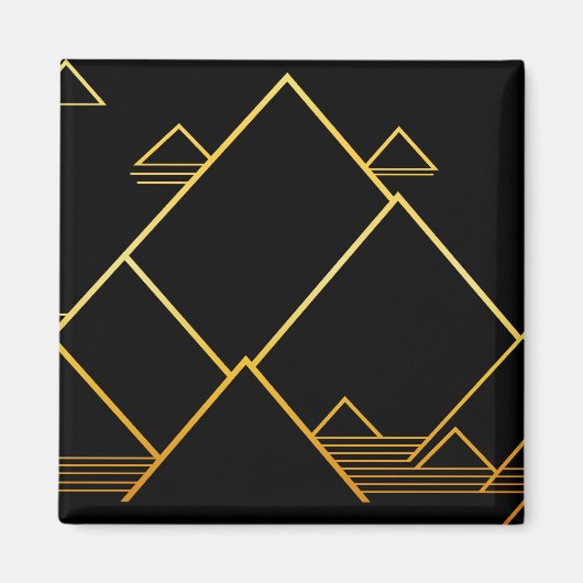 Berggipfel Minimalismus Magnet (Vorne)
