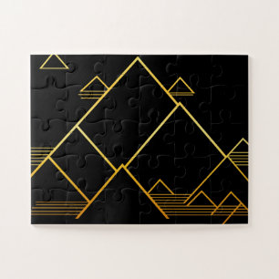 Berggipfel Minimalismus Puzzle