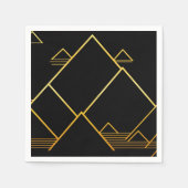 Berggipfel Minimalismus Serviette (Vorderseite)