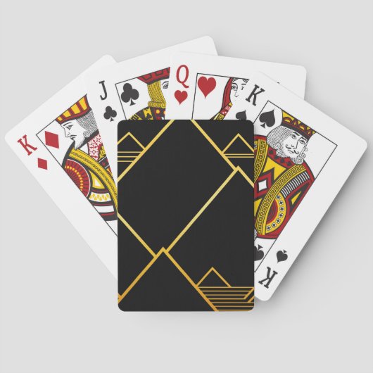 Berggipfel Minimalismus Spielkarten (Rückseite)