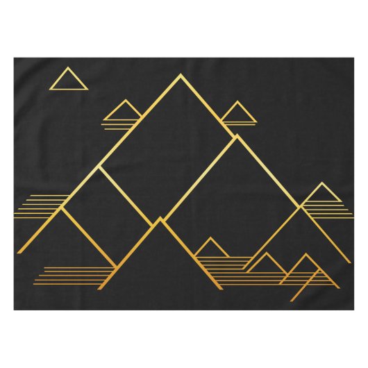 Berggipfel Minimalismus Tischdecke (Vorderseite (Horizontal))