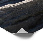 Berggipfel mit Landschaftlicher Aussicht Poster (Ecke)