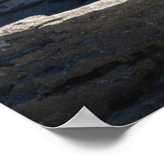 Berggipfel mit Landschaftlicher Aussicht Poster (Ecke)