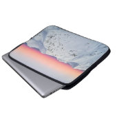 BERGGIPFEL MIT SCHNEE BEDeckt Laptopschutzhülle (Vorne Knopf)
