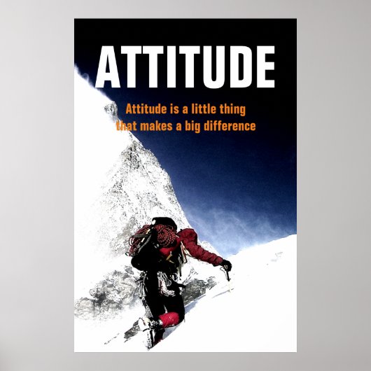 Berggipfel Motivierend Lage Poster (Vorne)