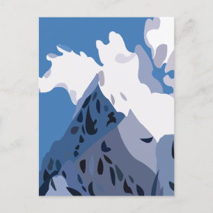 Berggipfel Natur Postkarte