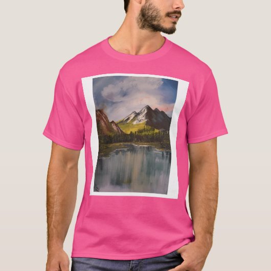 Berggipfel ohne Felsen T-Shirt (Vorderseite)