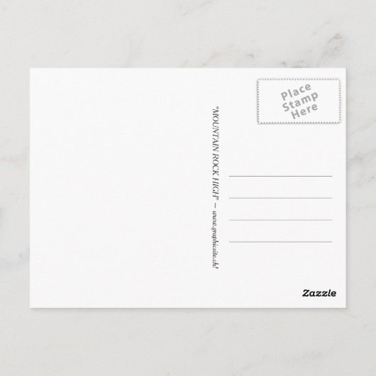 Berggipfel - Postkarte (Rückseite)