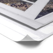 Berggipfel Trompe l'oeil Imitate Fenster Ansicht Poster (Ecke)