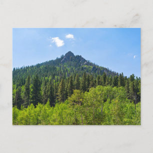 Berggipfel und Wälder am goldenen Tor Postkarte