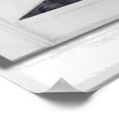 Berggipfel View Trompe l'oeil Fake Window Poster (Ecke)