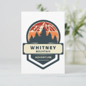 Berggipfelbesteigung und Wandern am Whitney Dankeskarte (Stehend Vorderseite)