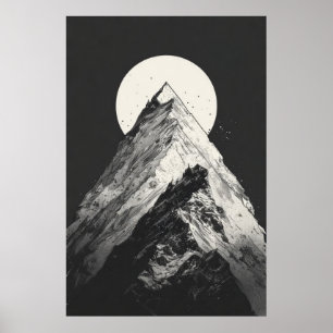 Berggipfelmoon Poster