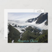 Berggletscher Postkarte (Vorne/Hinten)