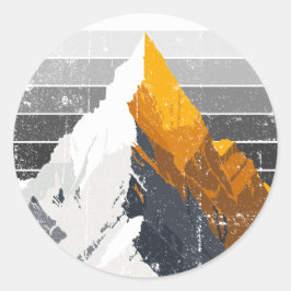 Berggold Runder Aufkleber