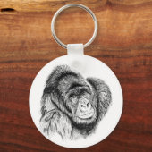 Berggorilla - Schlüsselanhänger (Vorderseite)