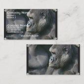 Berggorilla-Visitenkarte Visitenkarte (Vorne/Hinten)