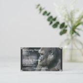 Berggorilla-Visitenkarte Visitenkarte (Stehend Vorderseite)