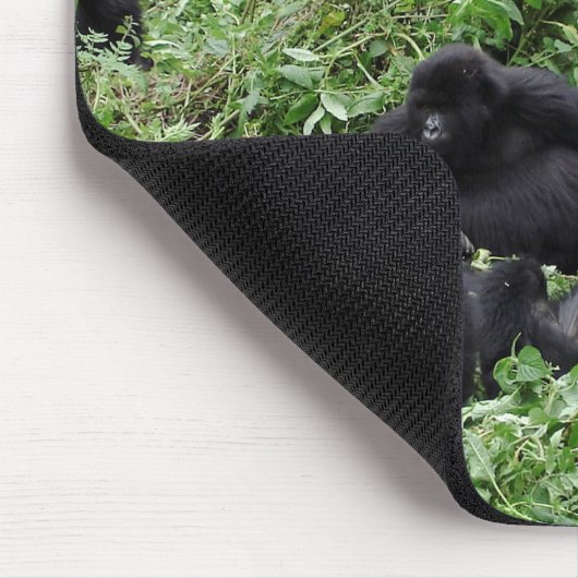 Berggorillagruppe mousepad (Ecke)