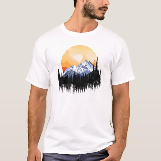 Berggrafische Reisen T-Shirt (Vorderseite)