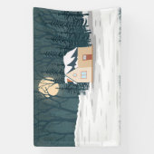 Berggrünes Tal Banner (Vertikal)