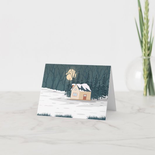 Berggrünes Tal Dankeskarte (Vorderseite)