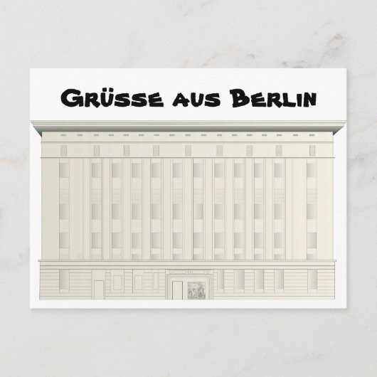 Berghain Grüße aus Berlin Postkarte (Vorderseite)