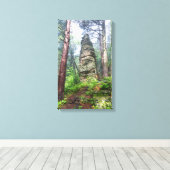 Berghang im Staat Leinwanddruck (Insitu (Holzboden))