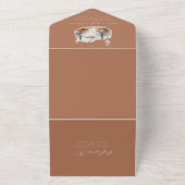 Berghanghochzeit in einer Einladung (Außenbereich)