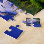 Berghaubenoregon-Landschaftsschnee Puzzle (Seite)