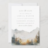 Bergheirat rettet das Datum der Einladung (Vorderseite)