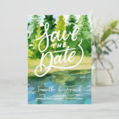 Bergheirat rettet das Datum der Einladung (Stehend Vorderseite)