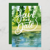 Bergheirat rettet das Datum der Einladung (Vorne/Hinten)