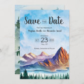 Bergheizung Das Datum mit dem Wald retten Save The Date (Vorne/Hinten)