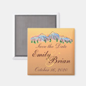 Bergherbstthema speichert Dattelmagnete Magnet (Vorderseite/Rückseite)