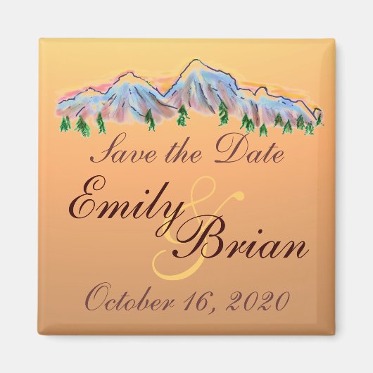 Bergherbstthema speichert Dattelmagnete Magnet (Vorne)