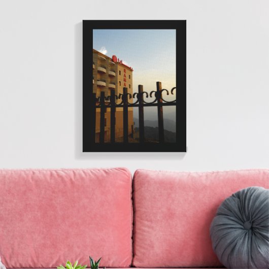 Berghotel Leinwanddruck (Insitu (Wohnzimmer))