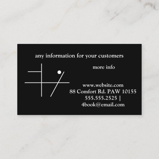 Berghundtraining / Rettung Visitenkarte (Rückseite)