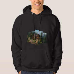 Berghütte Golden Retriever Fan Hoodie