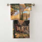 "Berghütte" Handtuch-Set Badhandtuch Set (Insitu)