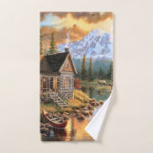 "Berghütte" Handtuch-Set Badhandtuch Set (Handtuch)